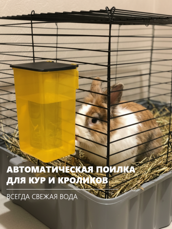 Поилка, которую уже оценили сотни хозяев кроликов и птиц