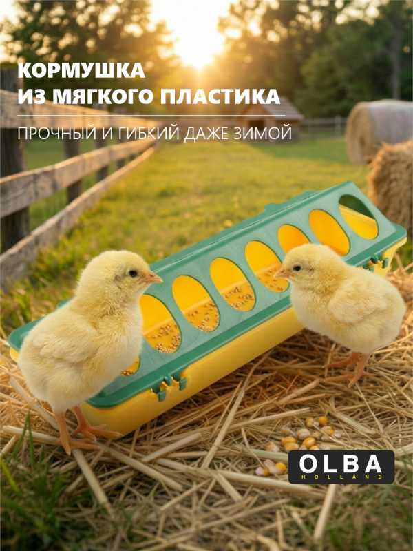 Кормушка для цыплят из мягкого пластика
