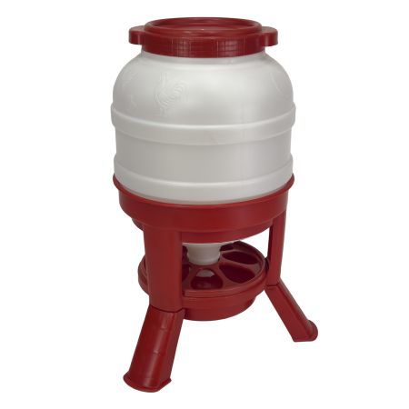 Кормушка бункерная 30 кг пластик с разделительной решеткой на ножках