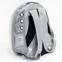 Рюкзак прозрачный для переноски кошек и собак, светло-серый