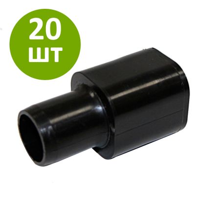 Переходник для квадратной трубы 22х22 мм Ø 20 мм, комплект 20 шт. Переходник для квадратной трубы 22х22 мм Ø 20 мм, комплект 20 шт.