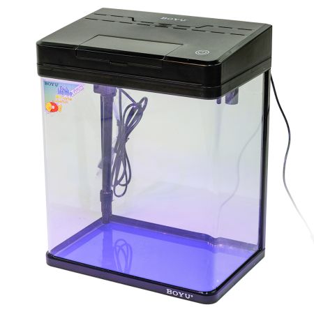 Аквариум Boyu MS-320M 20 л с сенсорным LED светильником и фильтром, черный