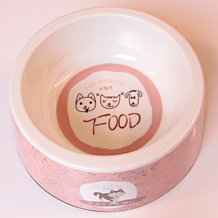 Миска меламиновая для кошек и собак, диаметр 22 см, 950 мл, хаски