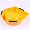 Миска для собак и кошек, 18x17.5x5 см, 270 мл, желтый