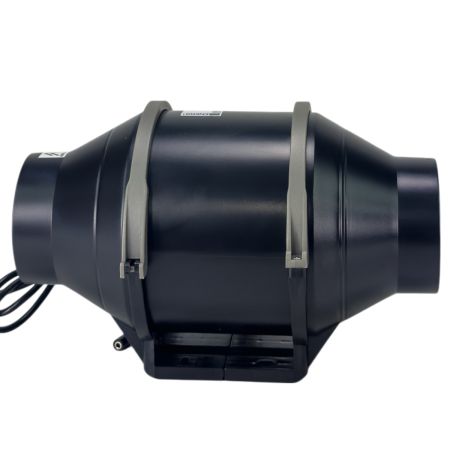 Вентилятор для гроубокса HobbyFarm канальный встроенный с регулятором, бесшумный, 4", пластик