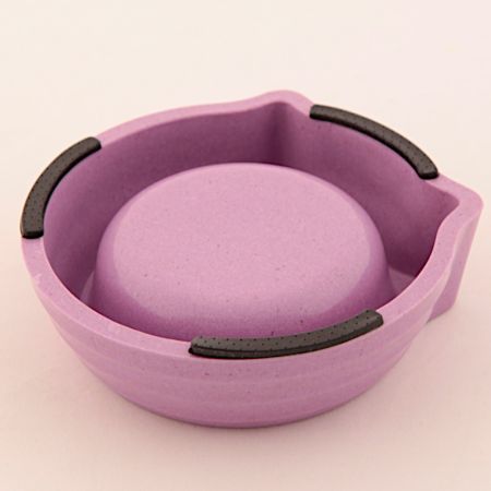 Миска бамбуковая для собак и кошек, 12.5x12x4 см, 150 мл, фиолетовый Миска бамбуковая для собак и кошек, 12.5x12x4 см, 150 мл, фиолетовый