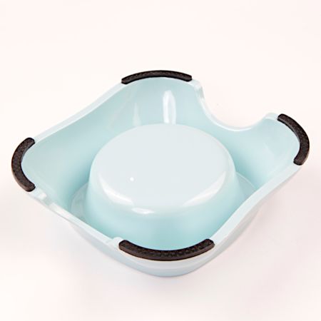 Миска для собак и кошек, 11x14.8x5 см, 150 мл, голубой Миска для собак и кошек, 11x14.8x5 см, 150 мл, голубой