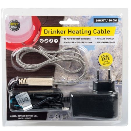 Нагревательный кабель для поилок 10 Вт 