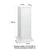 Тумба под аквариумы Newa NMO 50, NMO 50R, EGO 50, 31х31х100 см, белый