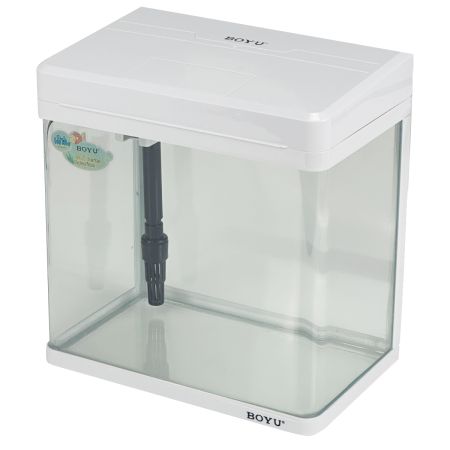 Аквариум Boyu MS-220 7,5 л с LED светильником и фильтром, белый