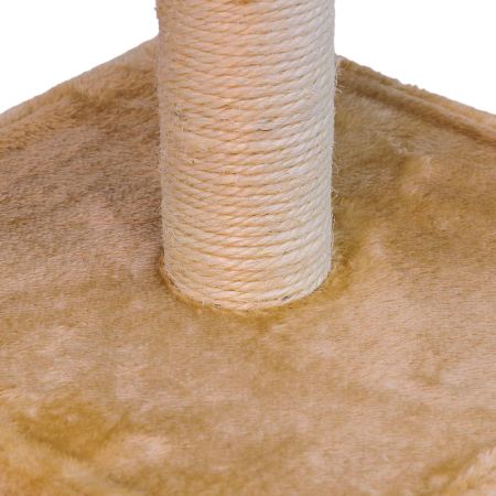 Когтеточка-комплекс 35х35х88 см с цилиндром, бежевый