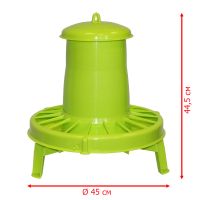 Кормушка бункерная 7 кг пластик с разделительной решеткой на ножках
