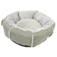 Лежак подушка Pet Choice для собак и кошек, круглый 76х76х15 см, меховой, серый Лежак подушка Pet Choice для собак и кошек, круглый 76х76х15 см, меховой, серый