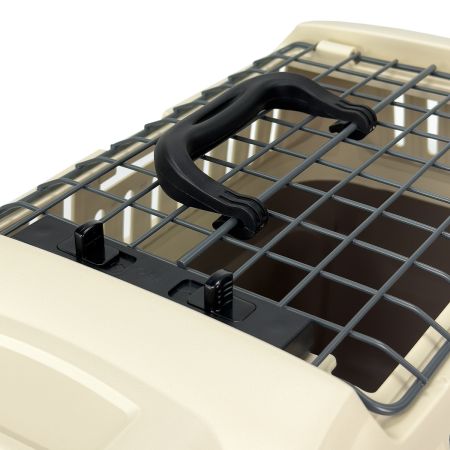 Переноска Superior Range 51х33х33 см для кошек и собак Pet Choice с креплением к ремню безопасности автомобиля и металлической верхней решеткой