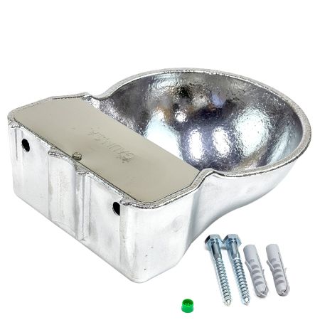 Поилка автоматическая 3,1 л для лошадей, КРС, овец, собак, алюминий