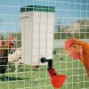 Поилка чашечная с бачком HobbyFarm для кур с креплением на клетку, 1 л, красная