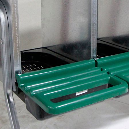 Гнездо для кур несушек Platinum, 3 секции, на ножках, с яйцесборником