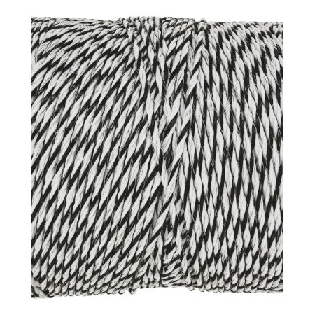 Провод для электропастуха FarmGuard белый с черным 3 мм / 1000 м / 5x0,2 мм SS+1х0,2 мм CU