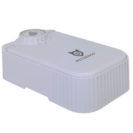 Автокормушка Petzengo PF22 Solo 1 секция 350 мл с охлаждением, для влажного и сухого корма, белая