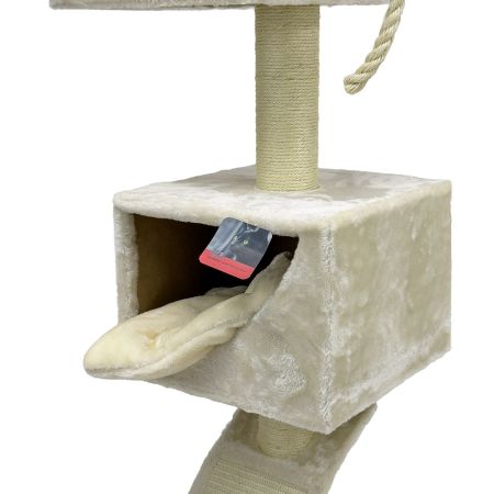 Когтеточка-комплекс 50х50х126 см, кремовый