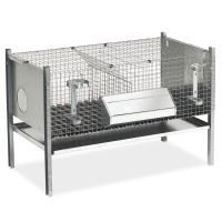Клетка для кроликов 102 см двухсекционная для отлучения 