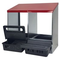 Гнездо для кур несушек 2 секция с яйцесборником