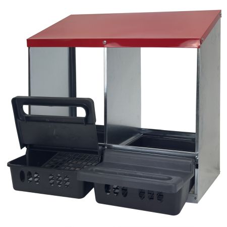 Гнездо для кур несушек 2 секция с яйцесборником