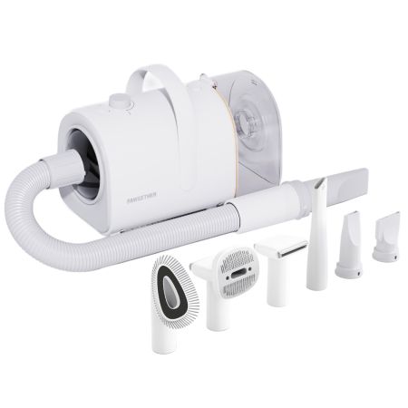 Набор для груминга собак и кошек: пылесос, фен и насадки Pawgether GP1 3-в-1