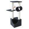 Когтеточка-комплекс 35х35х105 см, черный