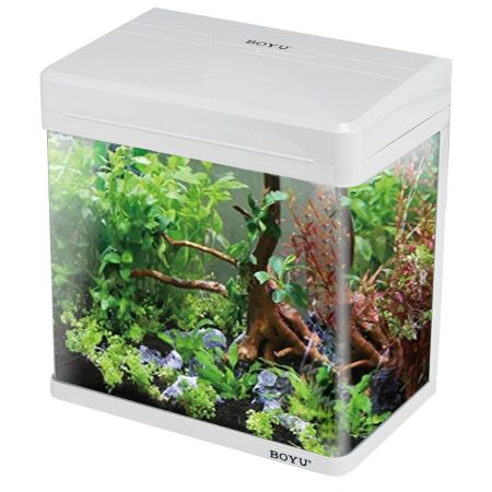 Аквариум Boyu MS-220 7,5 л с LED светильником и фильтром, белый