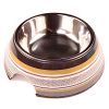 Миска для собак и кошек, 14.5x14.5x5 см, 150 мл, шоколадное пироженое