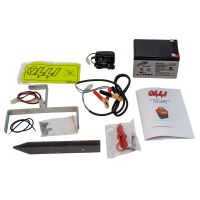 Электропастух OLLI 9.07B от сети и аккумулятора с аккумулятором