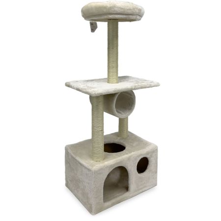 Когтеточка-комплекс 50х35х116 см, кремовый