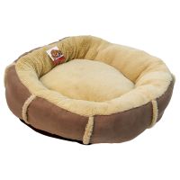 Лежак подушка Pet Choice для собак и кошек, круглый 66х66х15 см, меховой, бежевый Лежак подушка Pet Choice для собак и кошек, круглый 66х66х15 см, меховой, бежевый