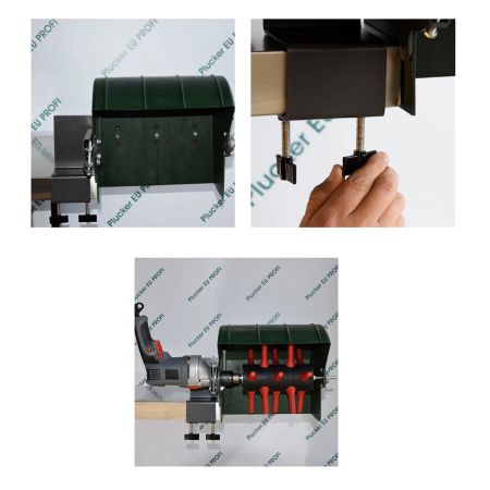 Перосъёмная насадка ощипыватель для кур и бройлеров HobbyFarm EU PROFI B настольная