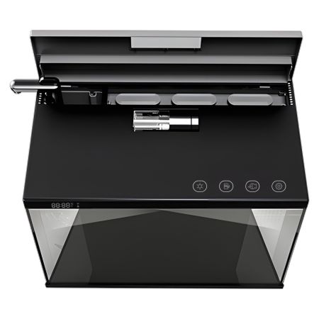Аквариум Pawgether CK1S COOKE 30 л, WI-FI, с фильтром, LED-лампой и автокормушкой черный