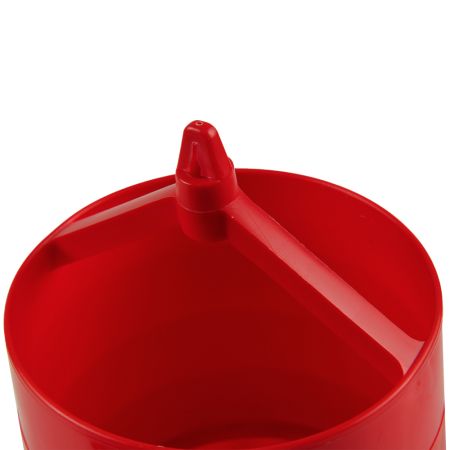 Кормушка бункерная 4 кг пластик с решеткой с круглыми отверстиями на ножках