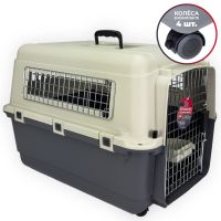 Переноска Departures Range 67х51х47 см для кошек и собак Pet Choice, стандарт IATA, с колесами
