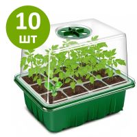 Мини парник HobbyFarm, 12 ячеек, для рассады, 10 шт.