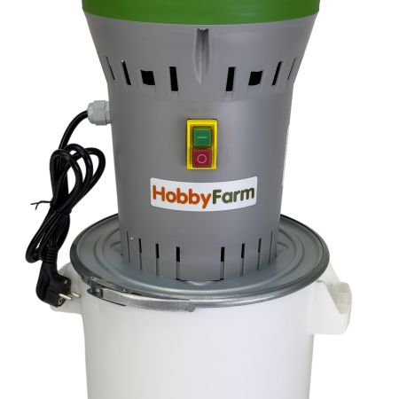 Зернодробилка HobbyFarm EM-25P для измельчения зерна электрическая с функцией мельницы / в комплекте 4 сита