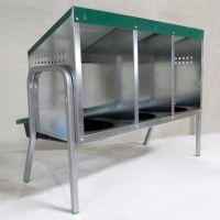 Гнездо для кур несушек Platinum, 3 секции, на ножках, с яйцесборником