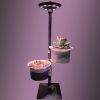 Подставка для цветов 2 уровня HobbyFarm, с автополивом и фитолампой, 90 см