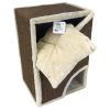 Когтеточка-домик Pet Choice, 40х35х60 см, коричневый, с подушкой