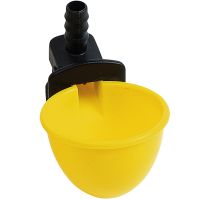 Поилка чашечная Ø50 мм, пластик с креплением на сетку