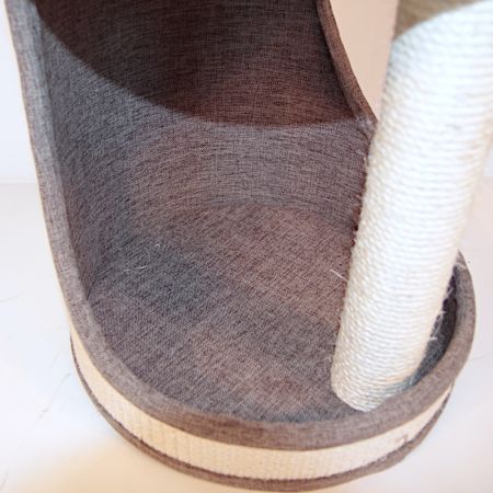 Когтеточка-комплекс с гамаком 40х40х85 см, коричневый Когтеточка-комплекс с гамаком 40х40х85 см, коричневый