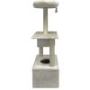 Когтеточка-комплекс 50х35х116 см, кремовый