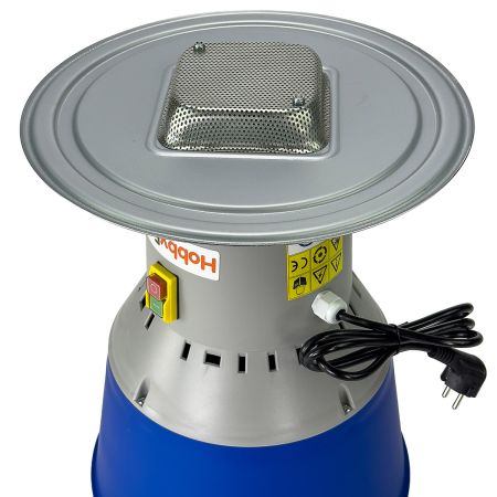 Зернодробилка HobbyFarm EM-60 для измельчения зерна электрическая с функцией мельницы / в комплекте 4 сита