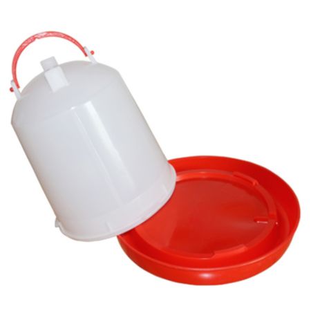 Поилка вакуумная 1 л с ручкой для цыплят, перепелов и мелкой птицы