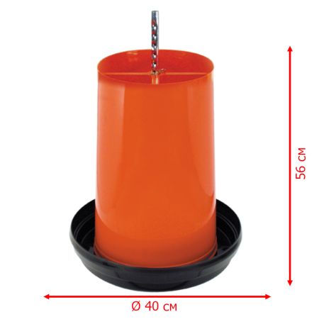 Кормушка бункерная 18 кг пластик без крышки