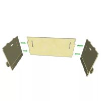 Брудер для цыплят HobbyFarm деревянный с лаковым покрытием